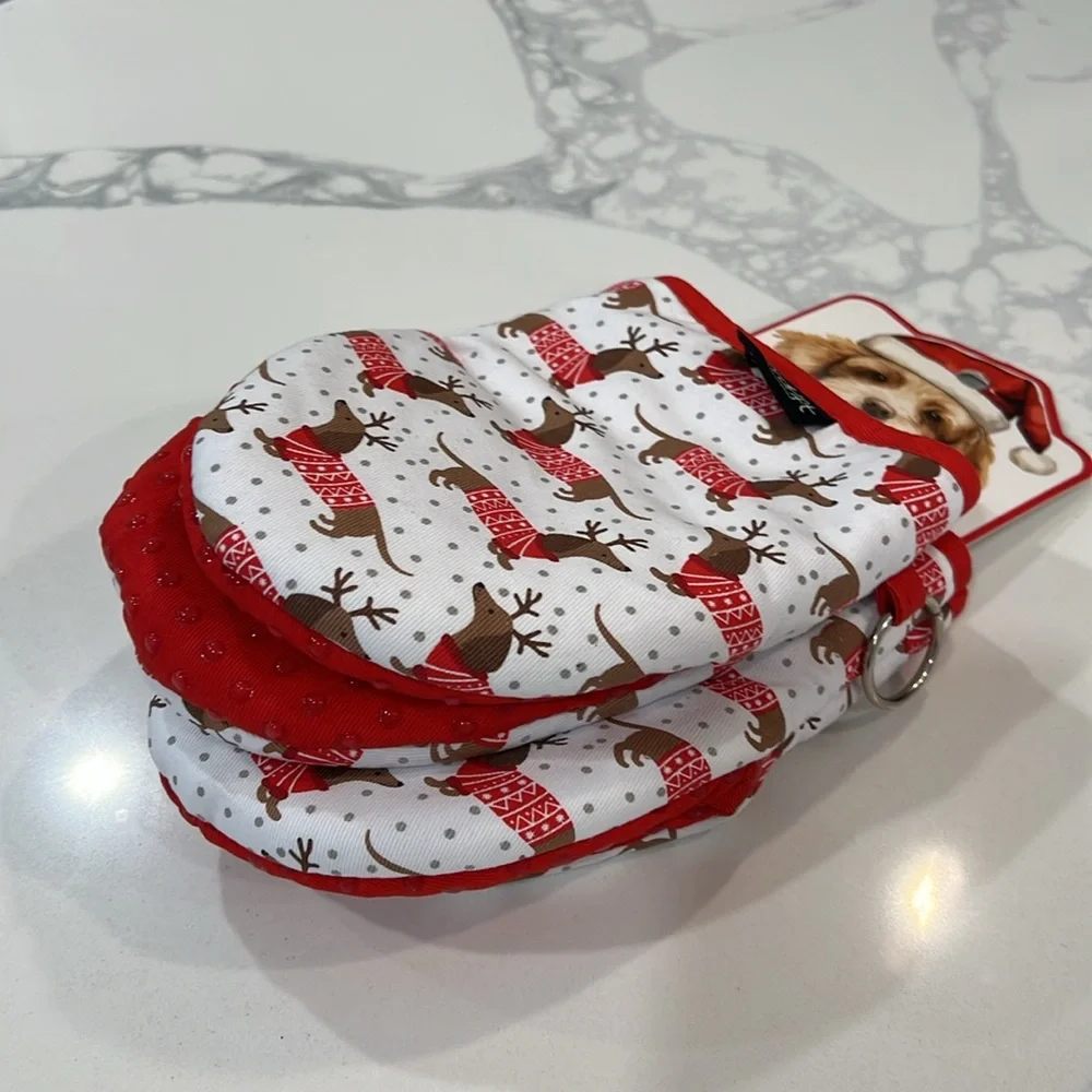 🐾🎅🏻Dachshund Mini OVEN MITTS